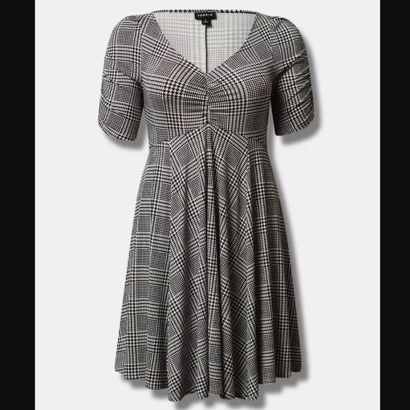 torrid Dresses & Skirts - New! Mini Studio Knit Cinch Front Skater Dress